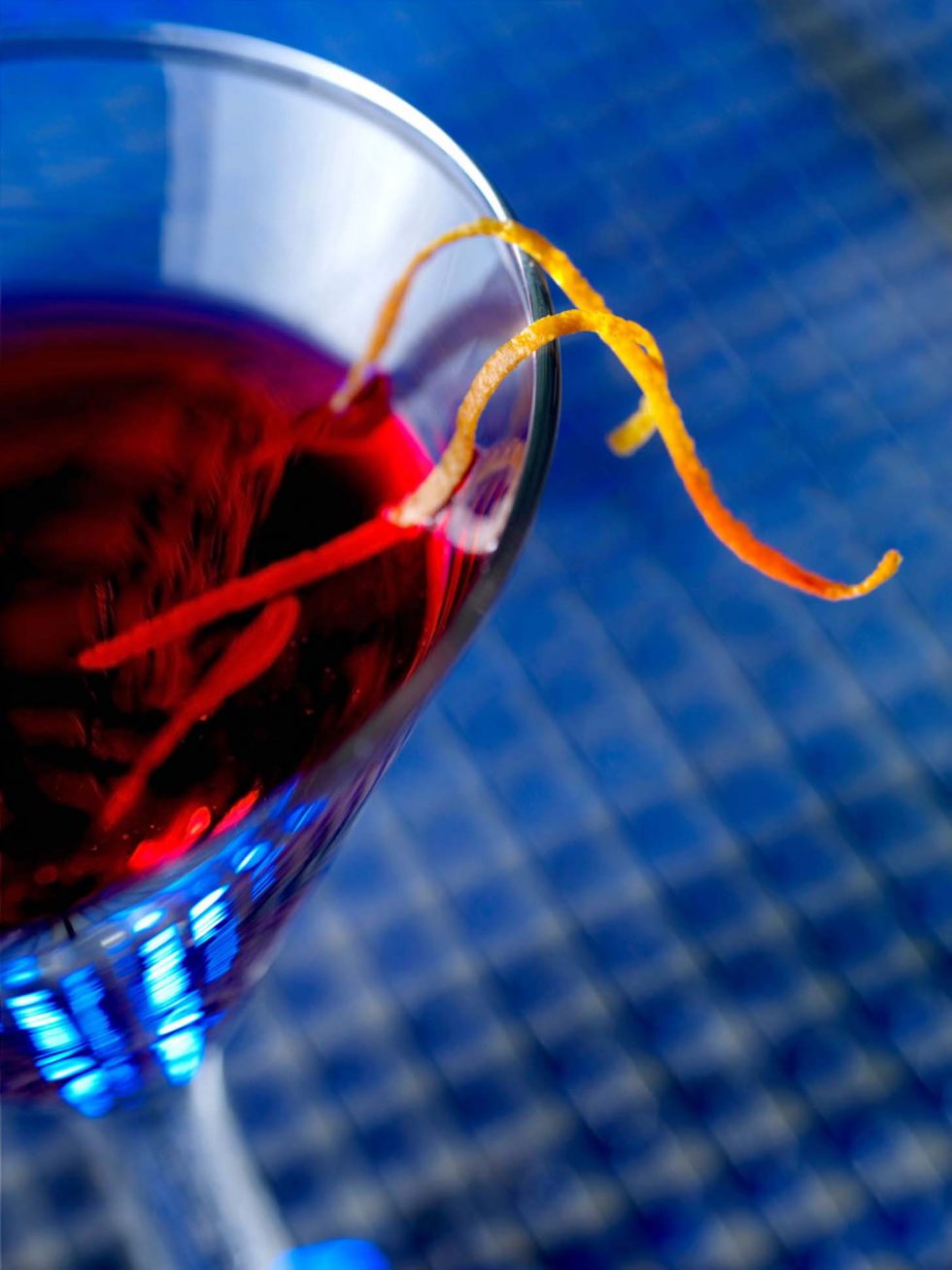 Calgary Beverage Photographer. Close up shot of a vibrant martini.